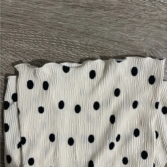 Maison d'AmélieaPolka Dot Wide Leg Pants, Size: M - Picture 5 of 5